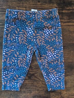 🎨 1$ Play Condition Monkey Bars Navy Floral Fleece Pants 3-6M